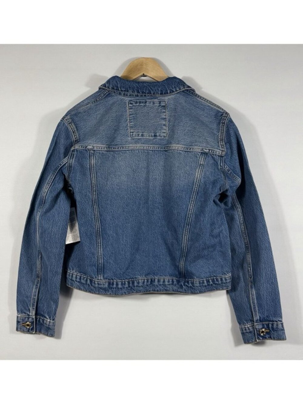 NEW MICHAEL Michael Kors Women's M Cropped Denim Jacket NWT $155 - Picture 2 of 3